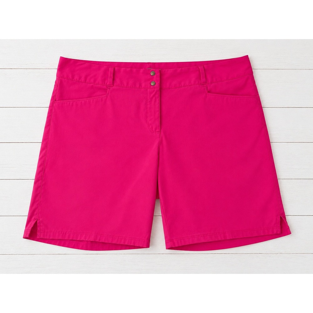 Adidas Golf Shorts Pink Performance Athletic Outdoor Vibrant Sportswear Size 12